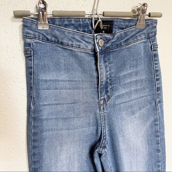 2 Pair Skinny Jeans Blue Size 1 High and Mid Rise - Picture 6 of 16